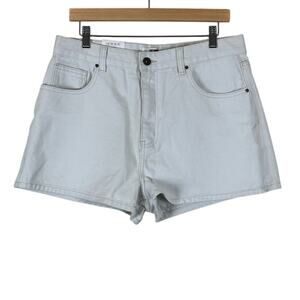 NWT Cotton On Denim Shorts Womens 10 Cream High Rise Mom Minimalist Recycled